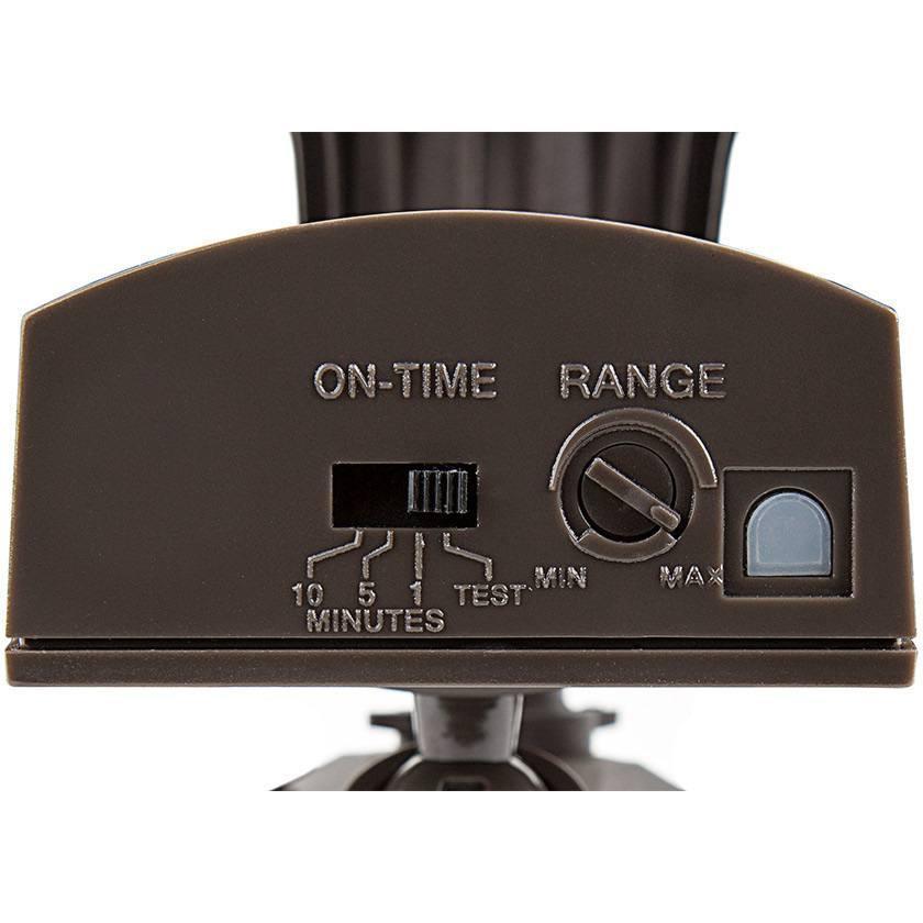 10W - Single Head - LED Motion Sensor Security Light - Bronze - 5000K Four Bros Lighting