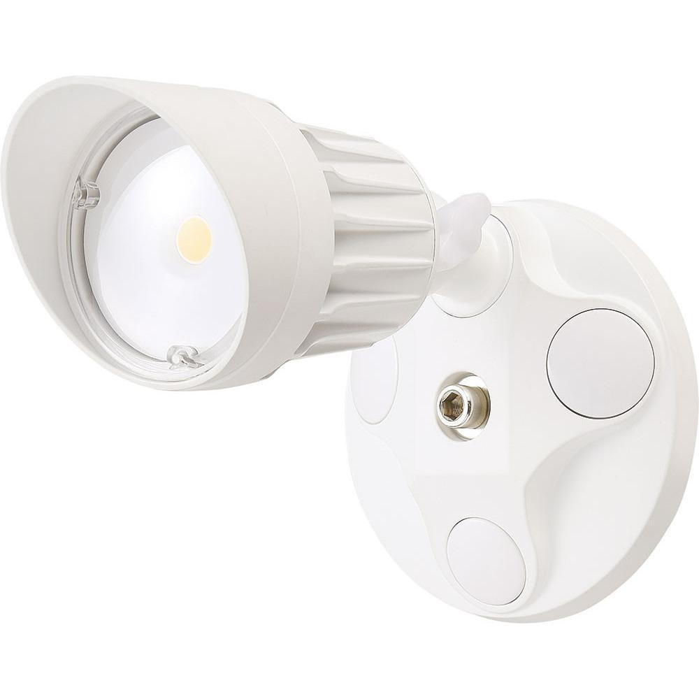 10W - Single Head - LED Security Light - Weatherproof - White - 5000K Four Bros Lighting