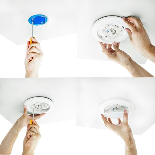 15 Watt - Surface Mount LED Downlight - 90 Watt Incandescent Equal - 3000K - 1060 Lumens Four Bros Lighting