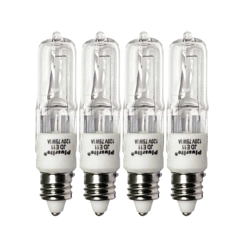 Plusrite 3455 - 75 Watt - T4 - Mini E11 Candelabra - JD75/CL/E11 120V