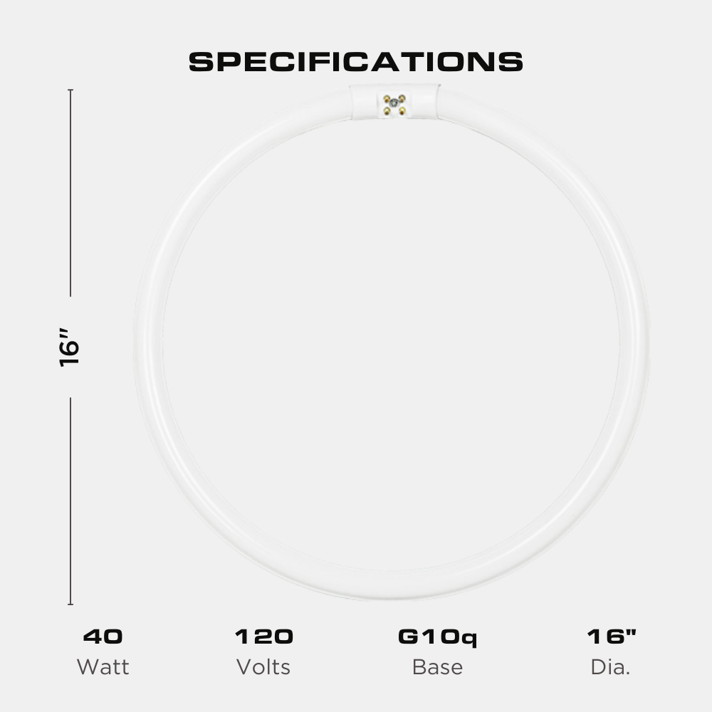 FC16T5/CW - 40 WATT - T5 CIRCLINE FLUORESCENT TUBE - 4100K