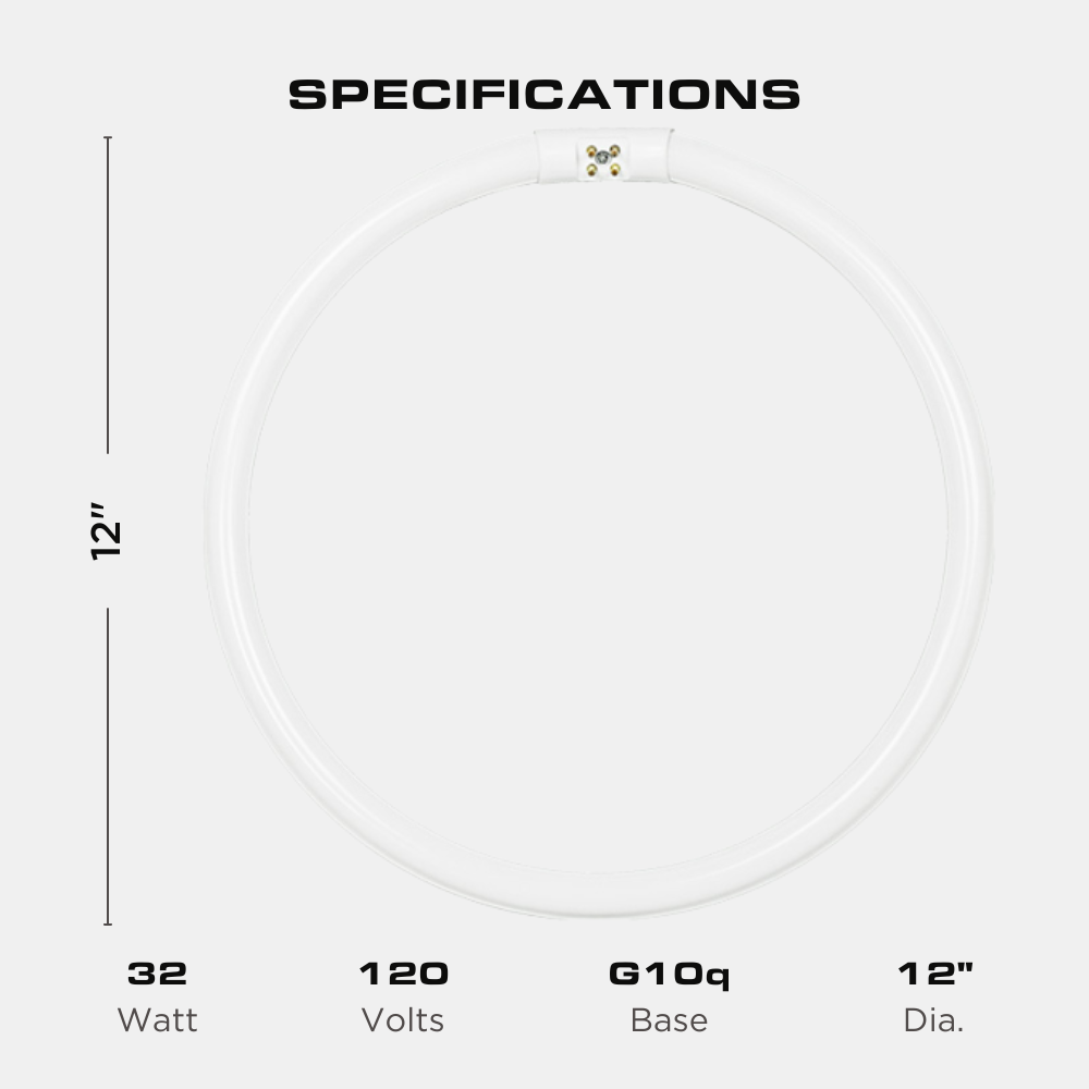 FC12T5/WW - 32 WATT - T5 CIRCLINE FLUORESCENT TUBE - 2700K Four Bros Lighting