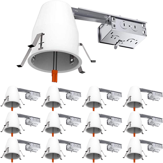 4 Inch Remodel LED Recessed Housing, 12 Pack