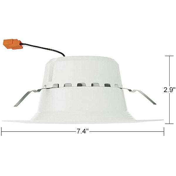 5-6 inch Retrofit LED Downlight - 13.5W - 800 Lumens - 5000 Kelvin - Stepped Baffle Trim - 120V Four Bros Lighting