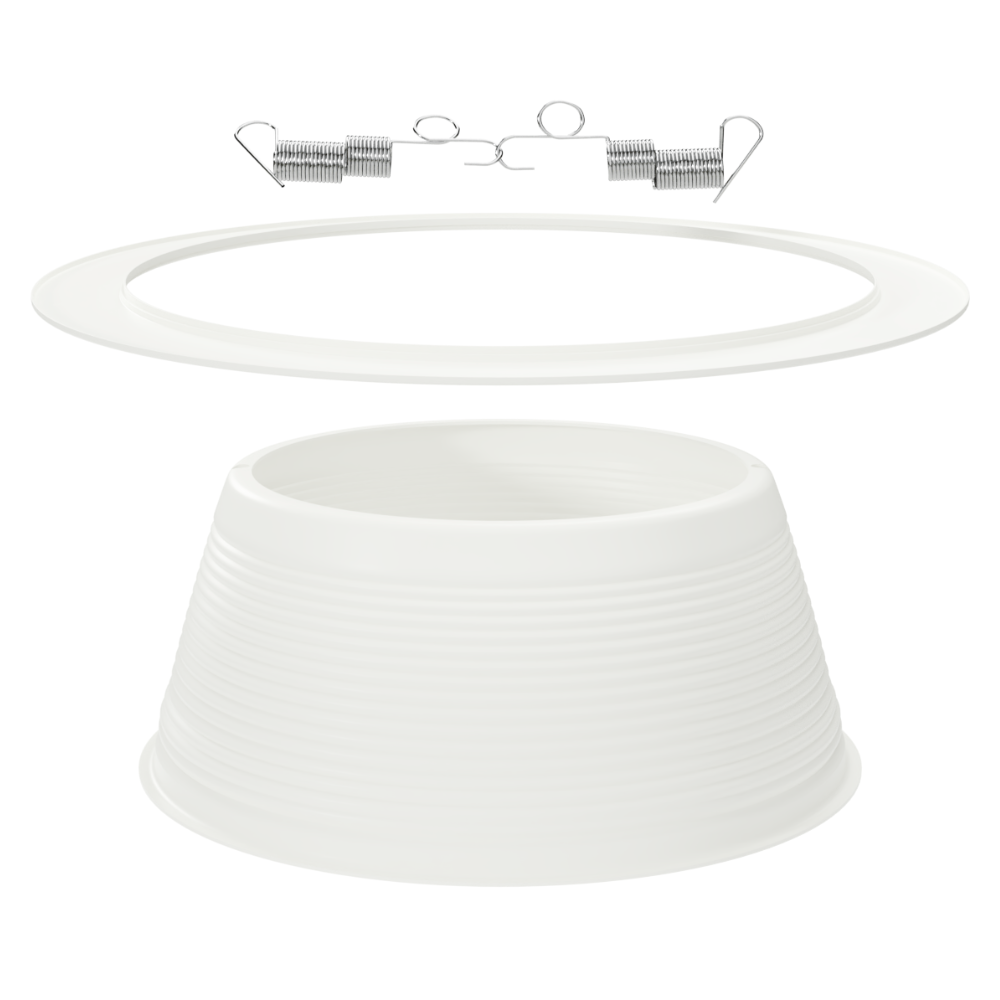6 INCH RECESSED BAFFLE TRIM, WHITE Four Bros Lighting