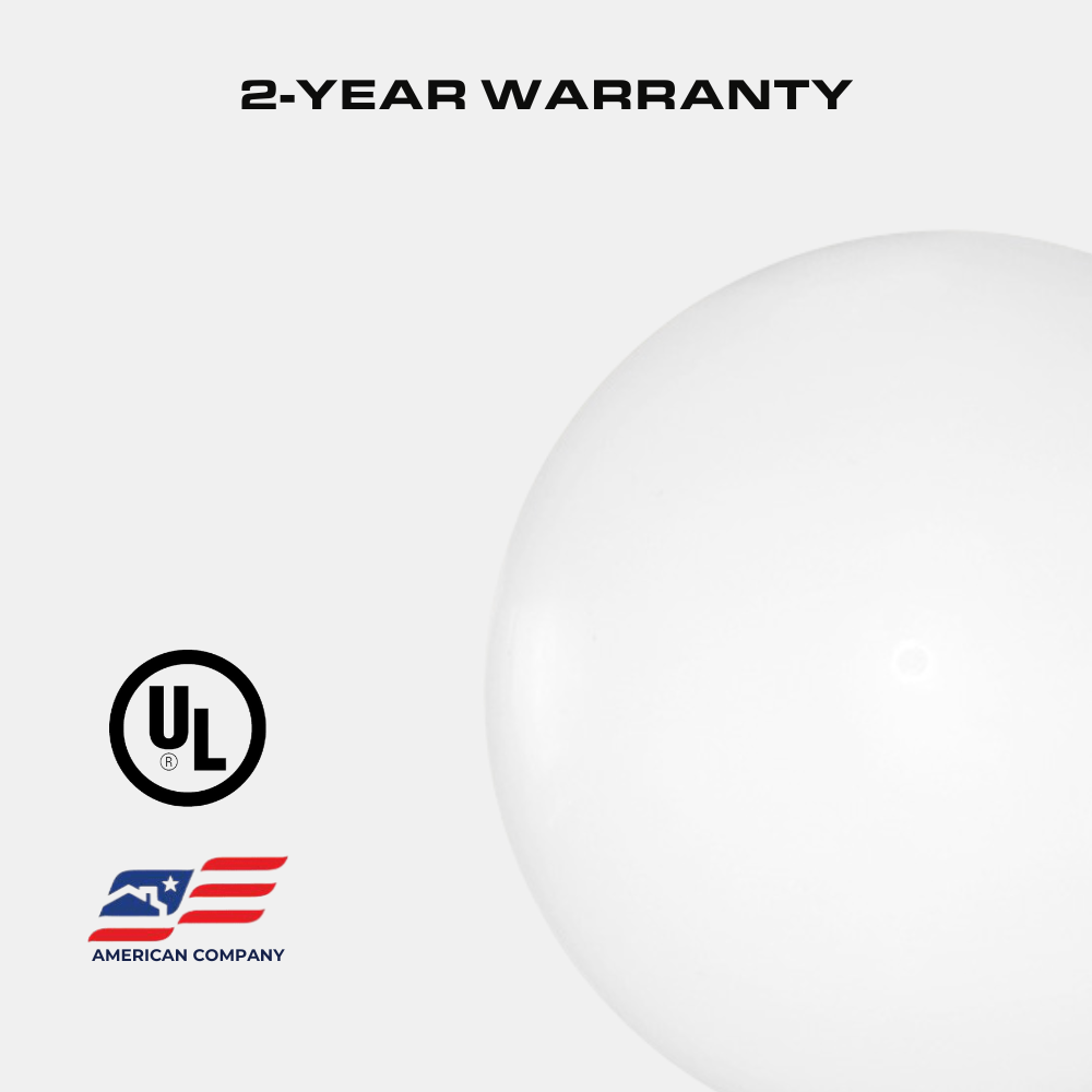 LED A19 Bulb, 9 Watt, 800 Lumen, 2700K, E26 Base, Damp Rated, 4 Pack