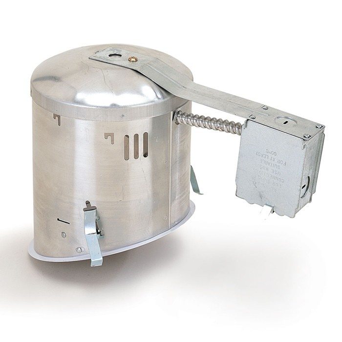 6 Inch - Sloped Ceiling Remodel Housing - IC Rated - E26 Socket Four Bros Lighting