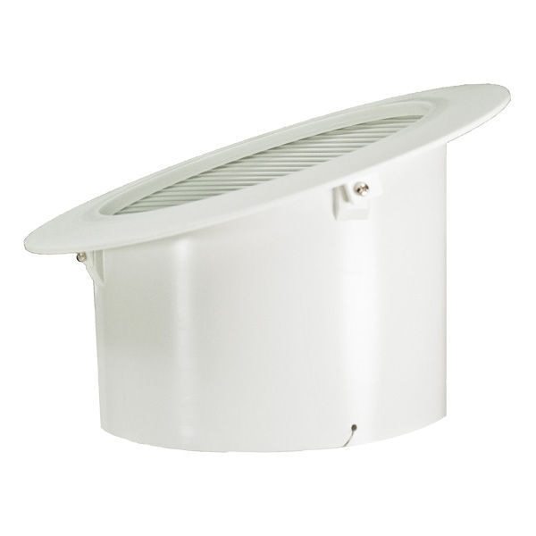 6 Inch - Sloped Metal Baffle Trim - White Finish Four Bros Lighting
