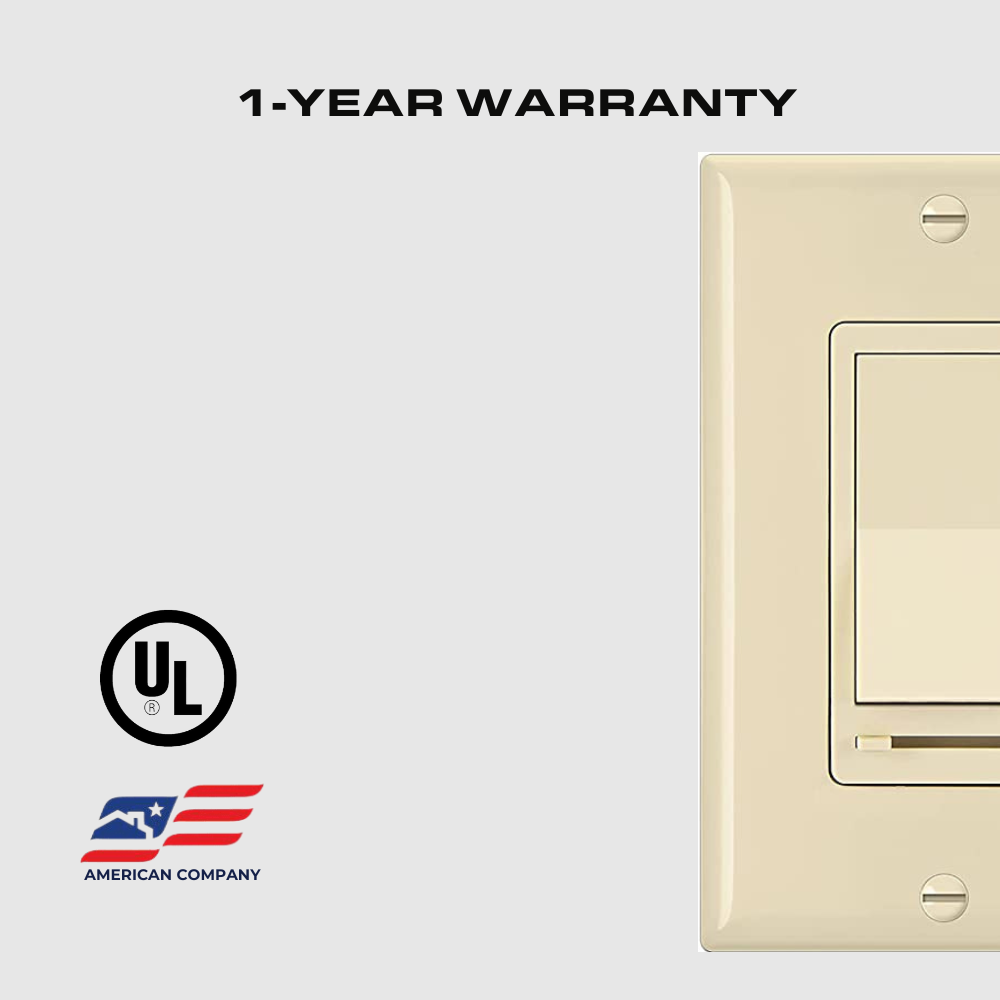 LED DIMMER SWITCH, 3-WAY, SINGLE POLE, 150W, IVORY Four Bros Lighting