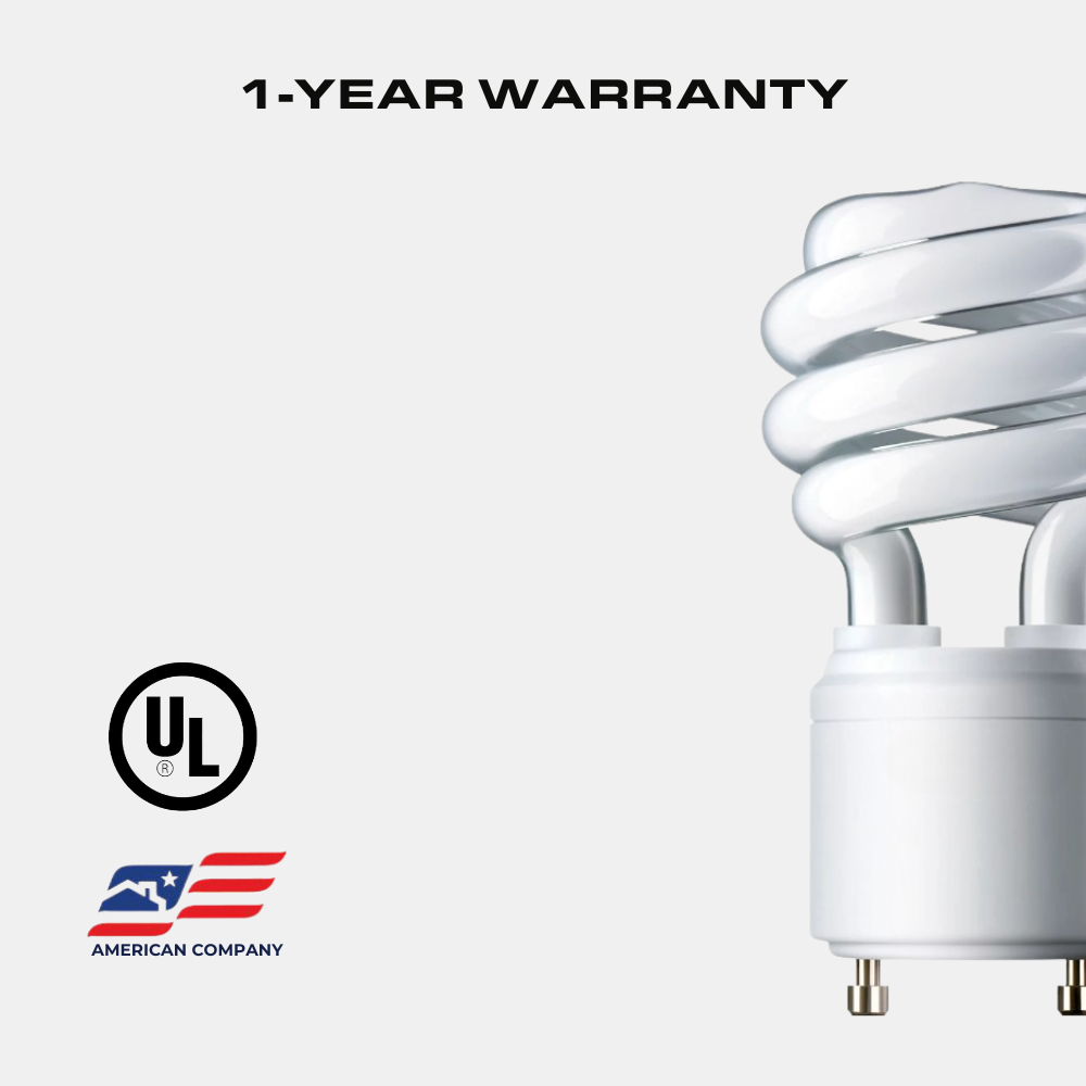 Spiral CFL, 23 Watt, 100W Equal, 4100K, GU24 Base