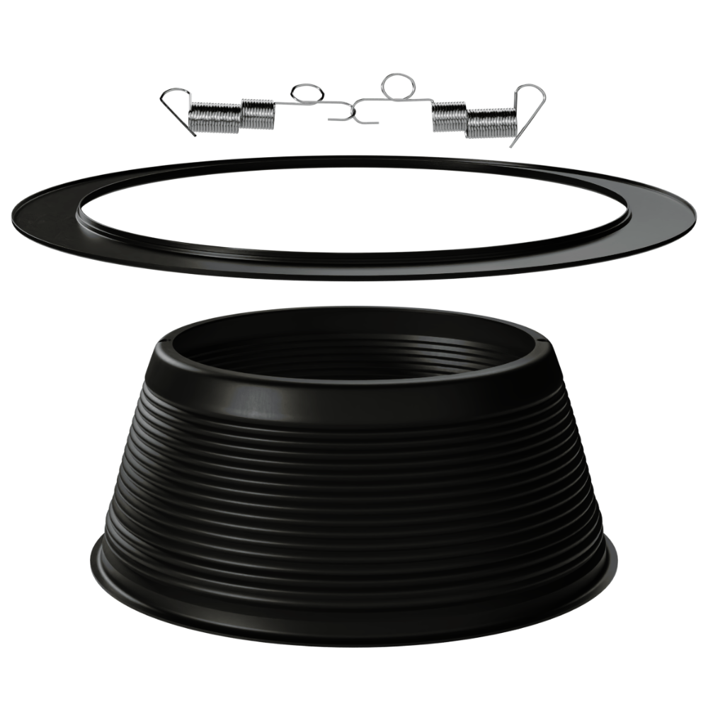6 IN. RECESSED BAFFLE TRIM, BLACK Four Bros Lighting