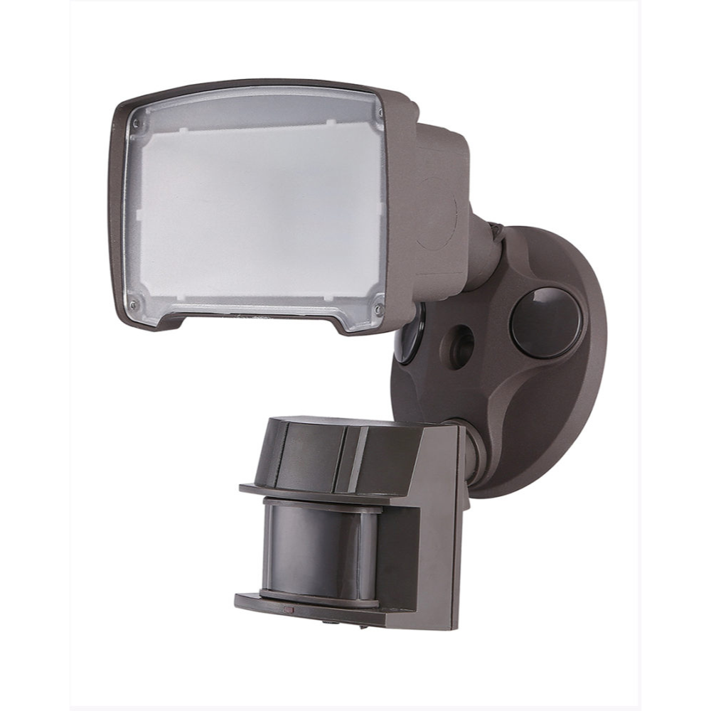 LED Security Flood Light 1 Light Motion Sensor Bronze Dual