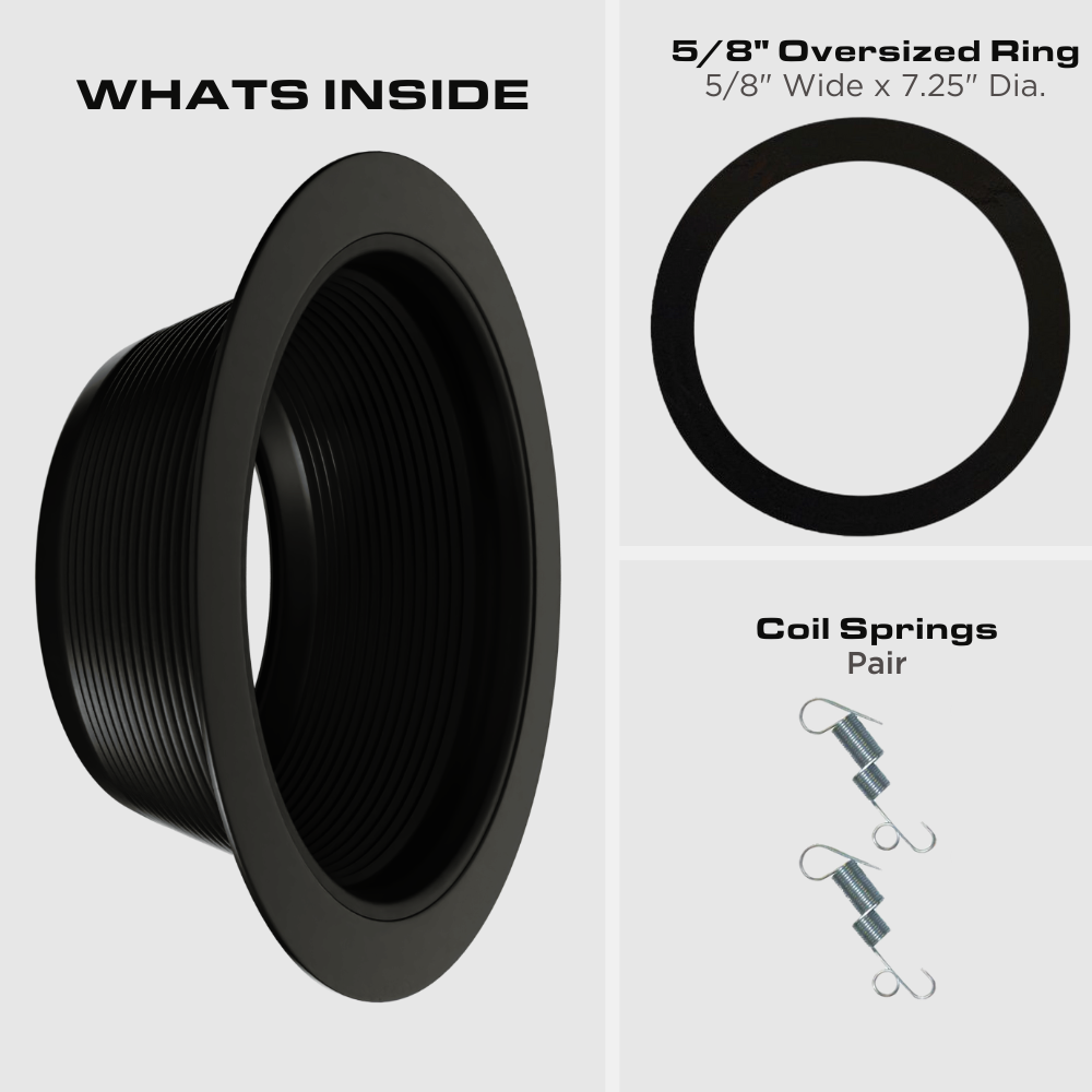 6 IN. RECESSED BAFFLE TRIM, BLACK Four Bros Lighting