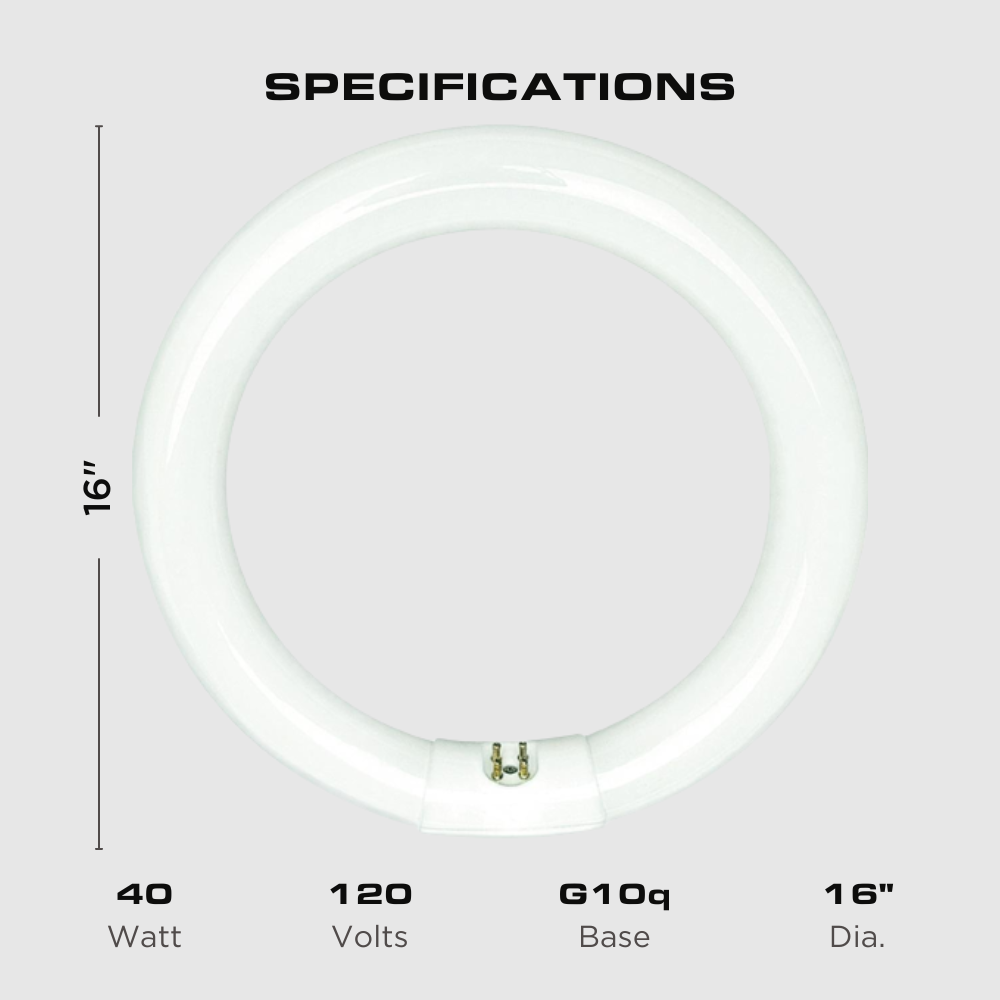 FC8T9/CW - 22 Watt - T5 Circline Fluorescent Tube - 4100K Four Bros Lighting