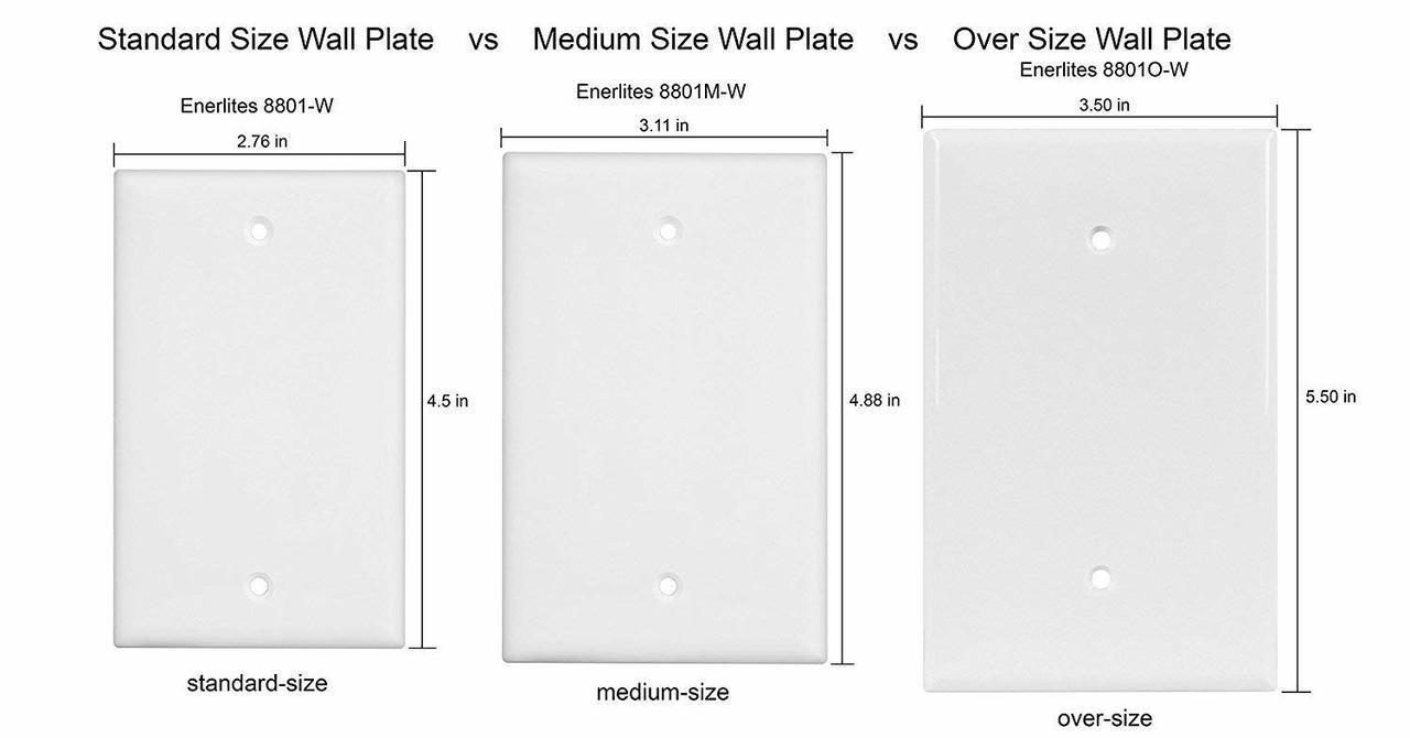 Blank Wall Plate - White - 1 Gang Four Bros Lighting