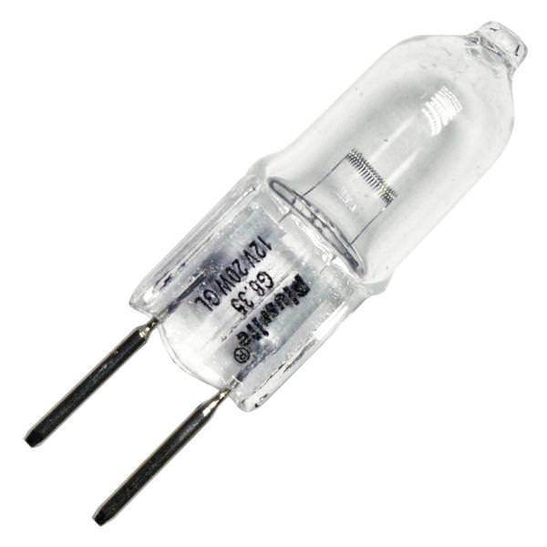 Plusrite 3309 - 20 Watt - T3 G6.35 Base - Halogen - Clear - 2,000 Life Hours - 350 Lumens - 12 Volt Four Bros Lighting