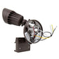 10W - Single Head - LED Motion Sensor Security Light - Bronze - 5000K Four Bros Lighting