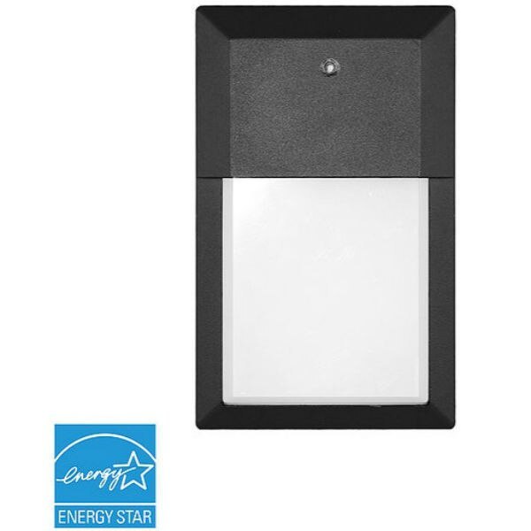 12W LED Wall Pack, 1000 Lumens, Daylight 5000K, Replaces 50W Metal Halide, integrated Photocell, 120V Four Bros Lighting