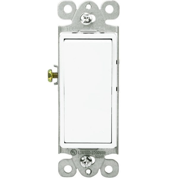 15 Amp - Decorator Switch - 3-Way - Paddle - White - 120/277 Volt Four Bros Lighting