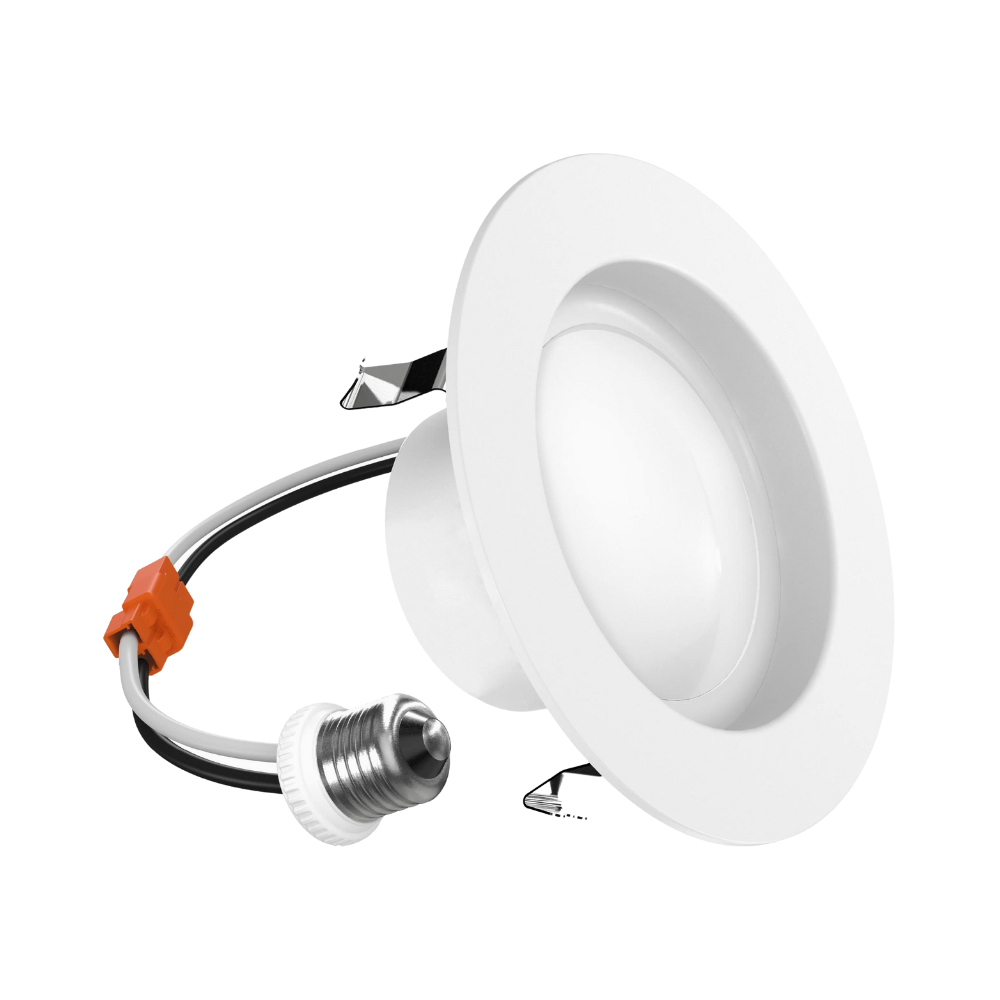 4 Inch LED Recessed Downlight, Smooth Trim, 3000K