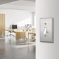 1-Gang Toggle Switch Metal Wall Plate, Stainless Steel