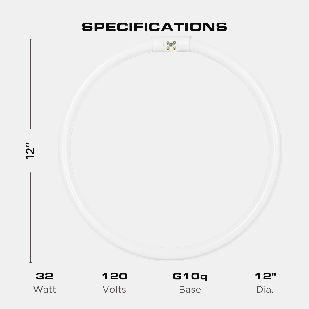 FC12T5/CW - 32 WATT - T5 CIRCLINE FLUORESCENT TUBE - 4100K Four Bros Lighting