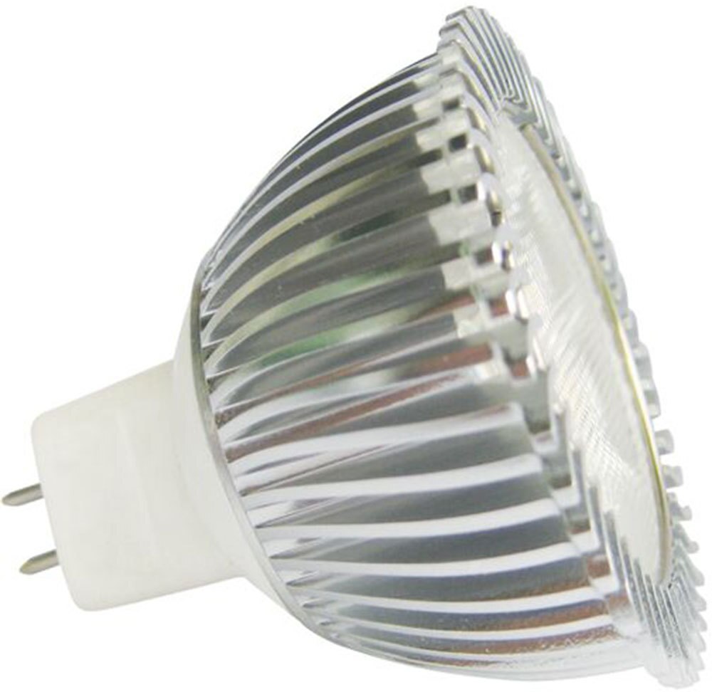 3.5W LED MR16 Bulb, 12V, G5.3 Base, Amber Four Bros Lighting