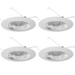 6" Inch Recessed Can Light Shower Fresnel Glass Lens, Wet Location, 4 Pack