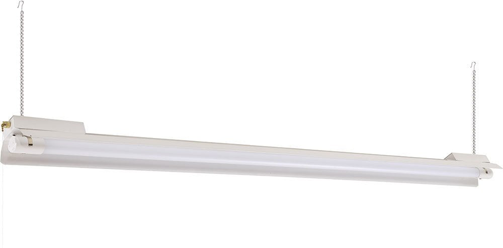 4 Ft. 1-Lamp LED Shop Light with Pull Chain, 18 Watt T-8, 4000K Four Bros Lighting
