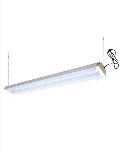 4 Ft. 2-Lamp LED Shop Light with Pull Chain, 42 Watt T-8, 4000K Four Bros Lighting