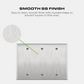 Blank Wall Plate - Stainless Steel - 3 Gang