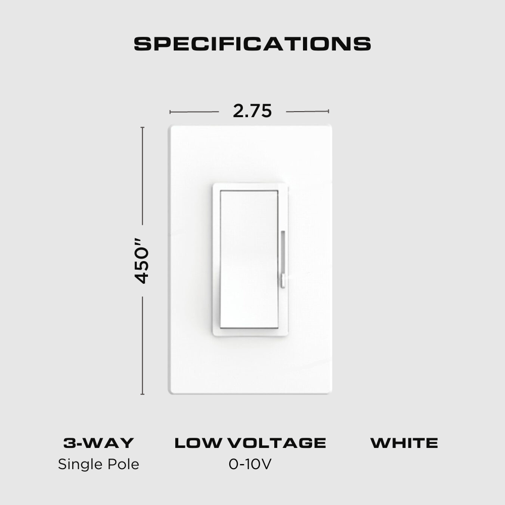 0-10V Low Voltage LED Wall ELV Dimmer Switch