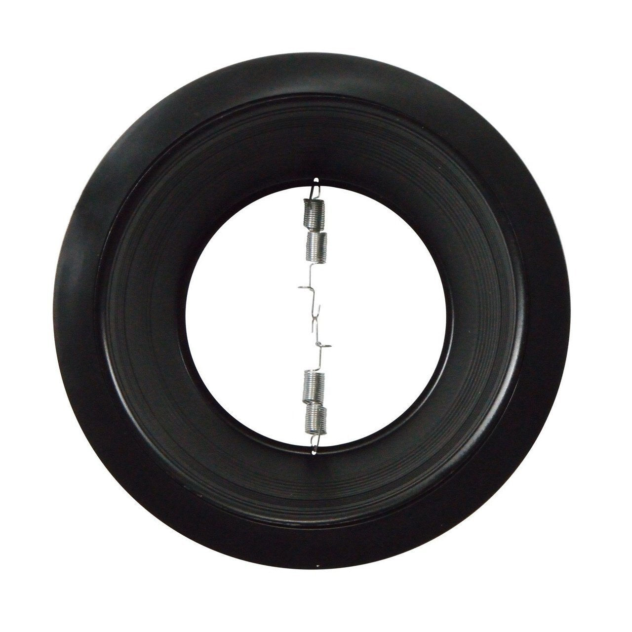 6 Inch Stepped Baffle Trim, Goof Plastic Ring, Black, 6 Pack