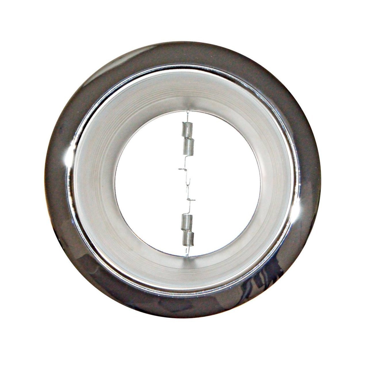 6 Inch - Stepped Sliver Baffle Trim - Silver Ring - R/PAR30 Four Bros Lighting