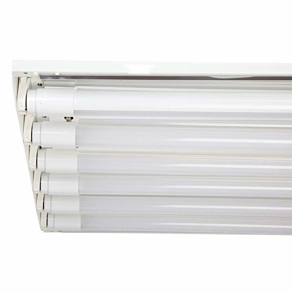 6 Lamp / Bulb T8 LED High Bay - 600W Equal - 5000K - 16800 Lumens Four Bros Lighting