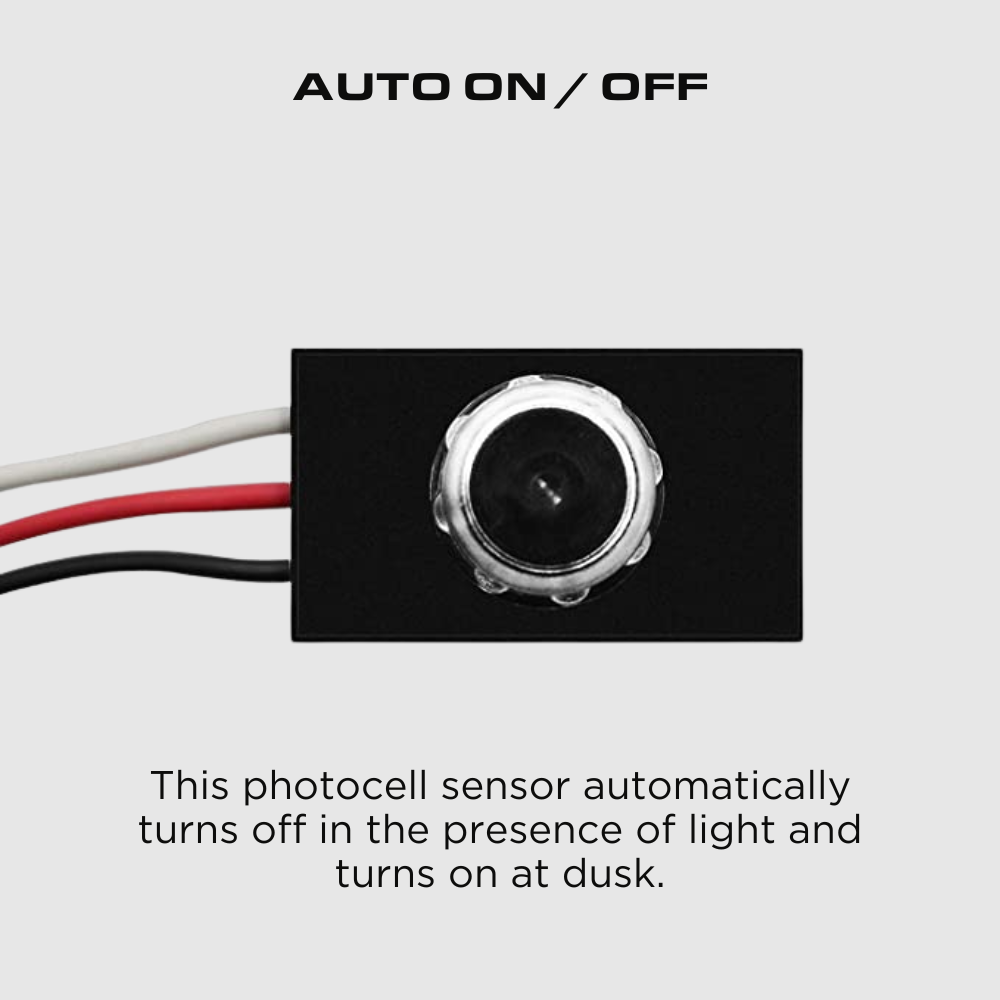 120V Dusk to Dawn Photocell Photoeye Light Sensor Switch, Auto On/Off, 10 Pack