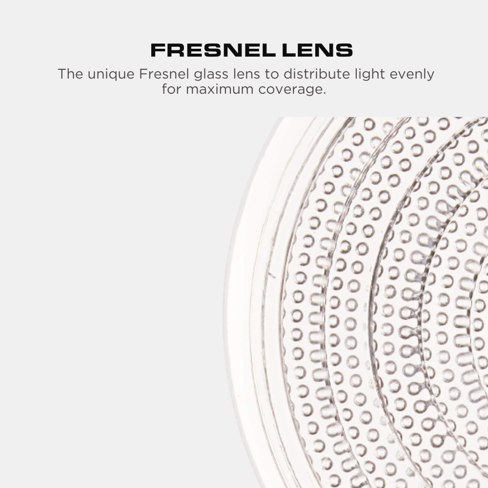 6" Inch Fresnel Lens Shower Can Light Trim, Oil Rubbed Bronze Metal Insert