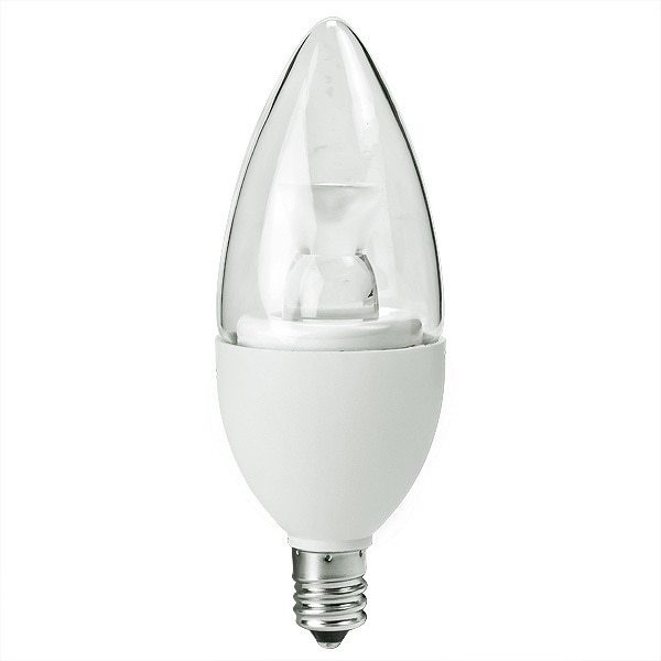 7W LED Dimmable Clear Torpedo Candle 2700K E12/E26 Base Four Bros Lighting