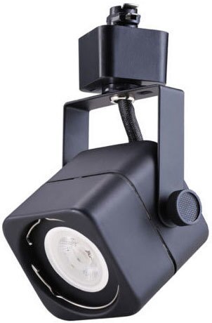 7W LED Dimmable Square Track Head, Black, 3000K Four Bros Lighting