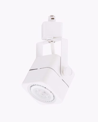 7W LED Dimmable Square Track Head, White, 3000K Four Bros Lighting