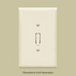 1-GANG TOGGLE SWITCH WALL PLATE, OVERSIZE, LIGHT ALMOND Four Bros Lighting