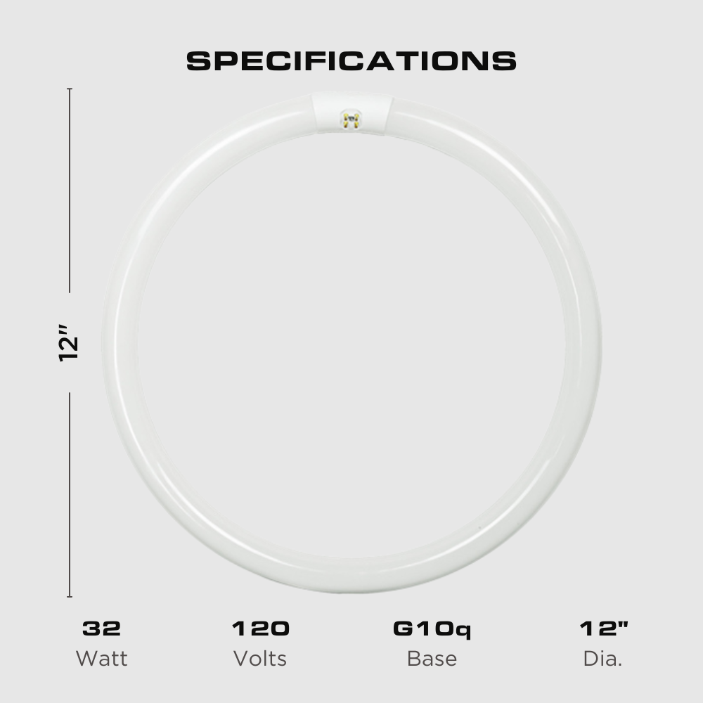 FC12T9/WW - 32 Watt - T9 Circline Fluorescent Tube - 2700K Four Bros Lighting