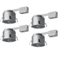 6 Inch Shallow Remodel LED Recessed Housing, IC Rated, Airtight 4 Pack