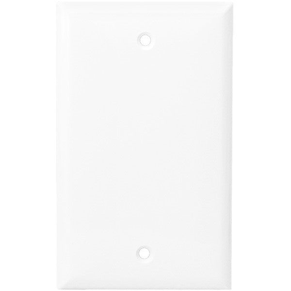 Blank Wall Plate - White - 1 Gang Four Bros Lighting