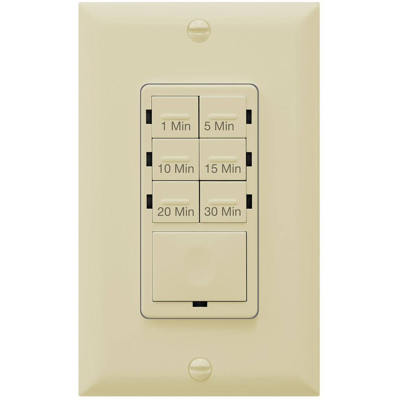Countdown Timer Switch for bathroom fans and household lights, Ivory