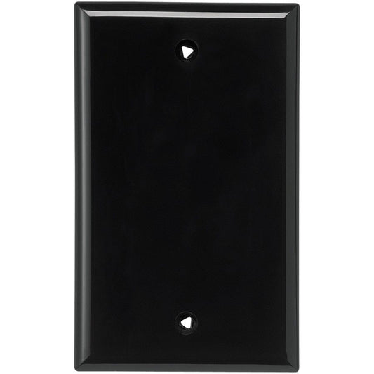 Decorator Wall Plate - Black - Blank - 1 Gang Four Bros Lighting