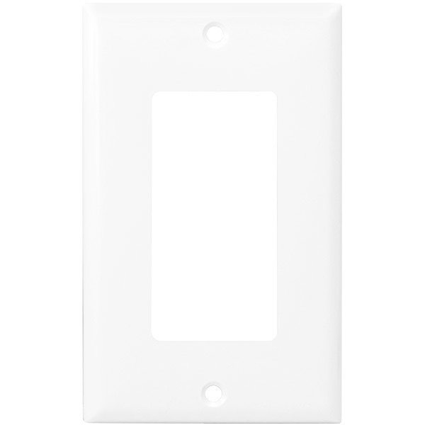 Decorator Wall Plate - White - 1 Gang Four Bros Lighting