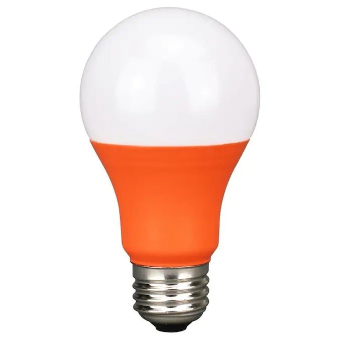 LED Colored Bulb - 5 Watt A-Bulb - Orange Four Bros Lighting