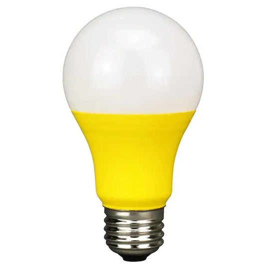 LED Colored Bulb - 5 Watt A-Bulb - Yellow/Bug Light Four Bros Lighting